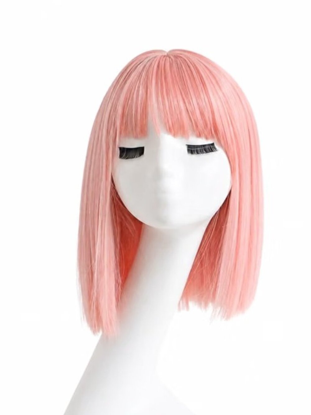 Light Pink Synthetic Bob Wig
